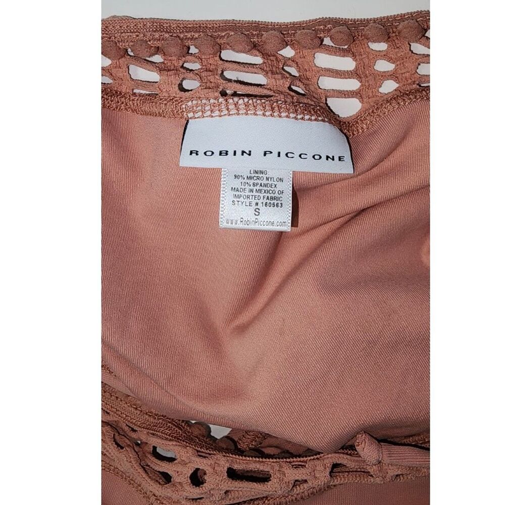 Robin Piccone Sophia Crochet Bikini Set Copper Rose - Picture 4 of 8